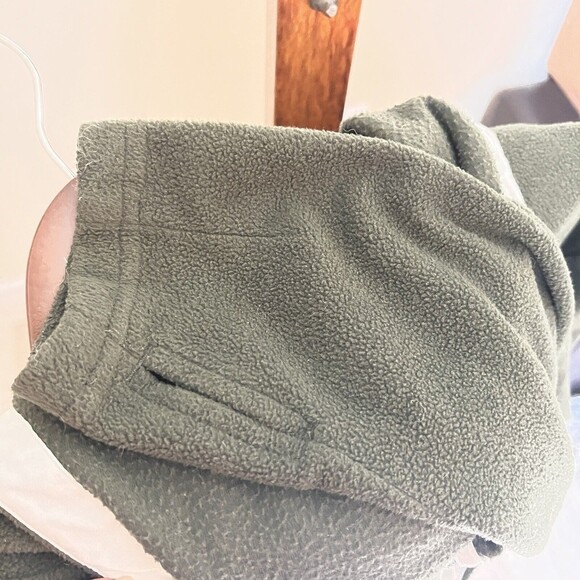 All In Motion Womens Large Jacket Solid Green 1/2 Zip Pullover Hooded Pockets - Picture 9 of 9